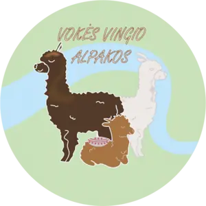 Vokės vingio alpakos logo